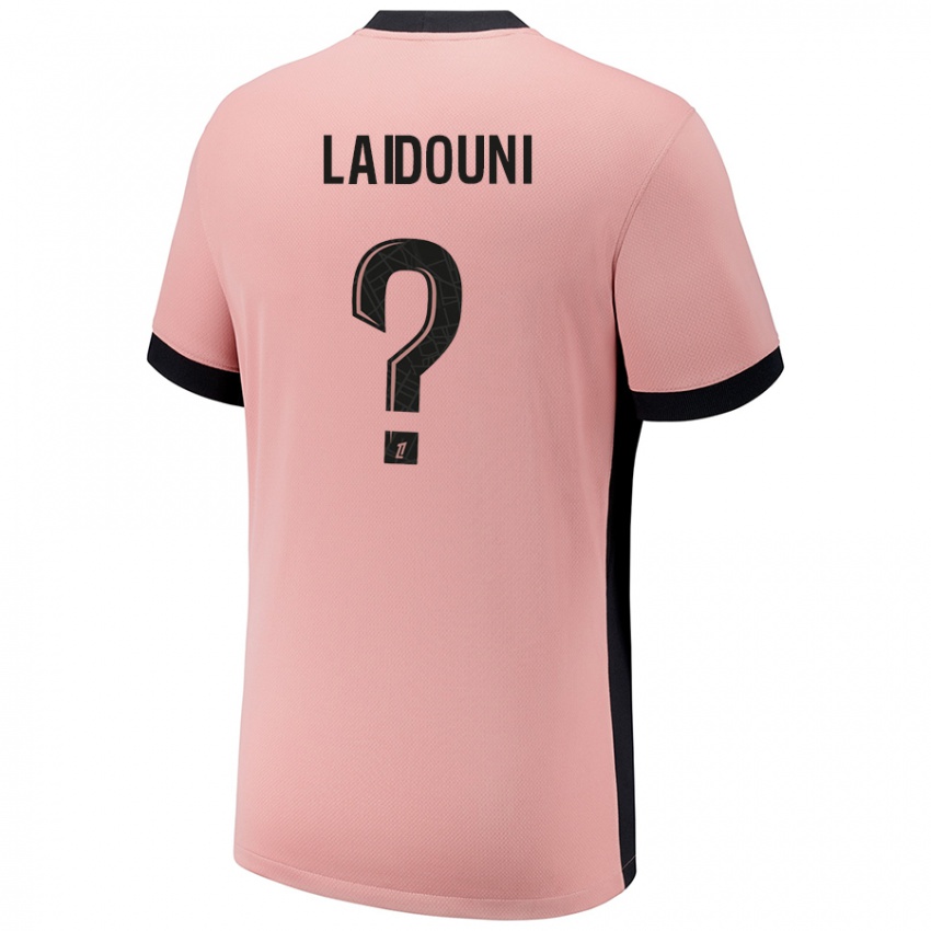 Niño Camiseta Adam Laidouni #0 Rosa Óxido Equipación Tercera 2024/25 La Camisa