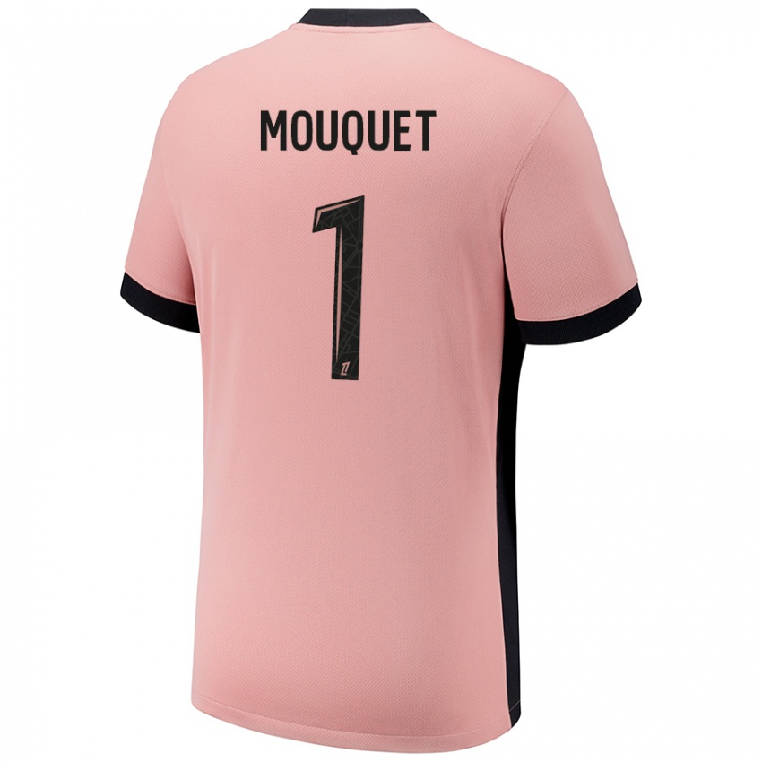 Niño Camiseta Louis Mouquet #1 Rosa Óxido Equipación Tercera 2024/25 La Camisa