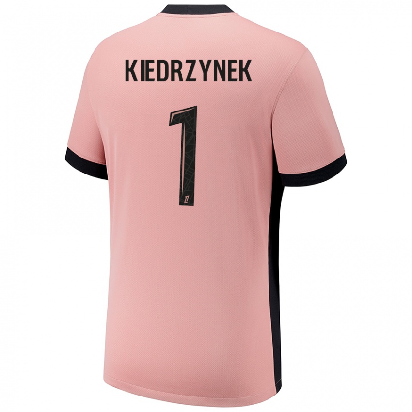 Niño Camiseta Katarzyna Kiedrzynek #1 Rosa Óxido Equipación Tercera 2024/25 La Camisa