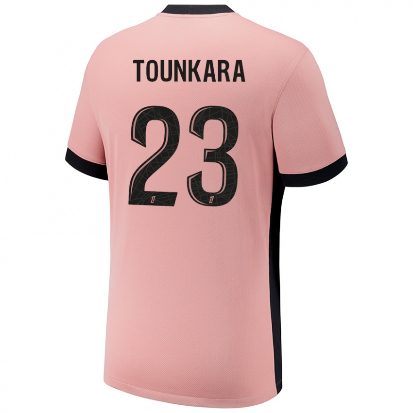 Niño Camiseta Aïssatou Tounkara #23 Rosa Óxido Equipación Tercera 2024/25 La Camisa