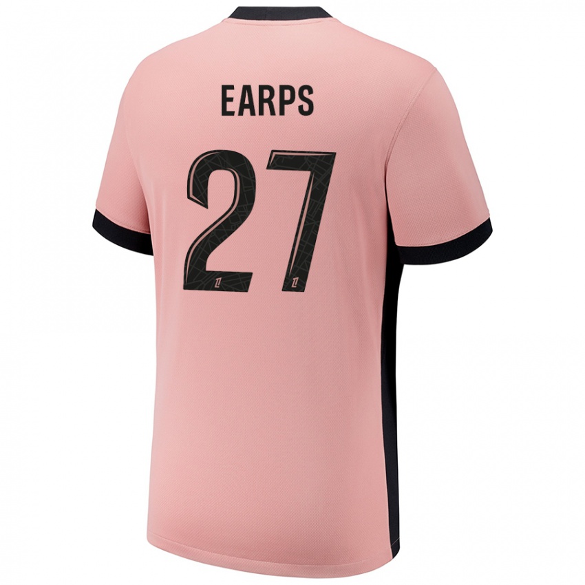 Niño Camiseta Mary Earps #27 Rosa Óxido Equipación Tercera 2024/25 La Camisa