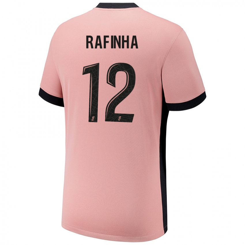 Niño Camiseta Rafinha #12 Rosa Óxido Equipación Tercera 2024/25 La Camisa