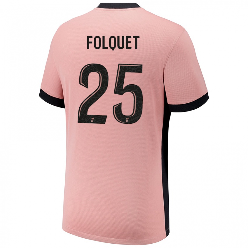 Niño Camiseta Magnaba Folquet #25 Rosa Óxido Equipación Tercera 2024/25 La Camisa