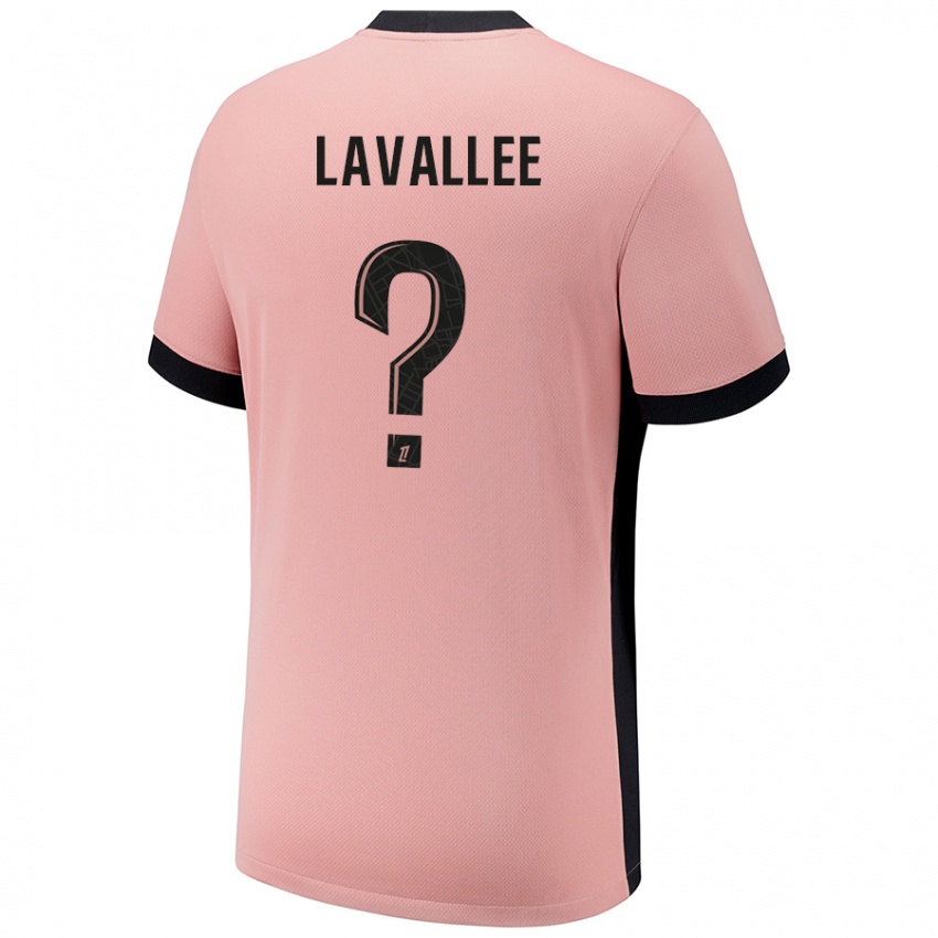 Niño Camiseta Lucas Lavallee #0 Rosa Óxido Equipación Tercera 2024/25 La Camisa