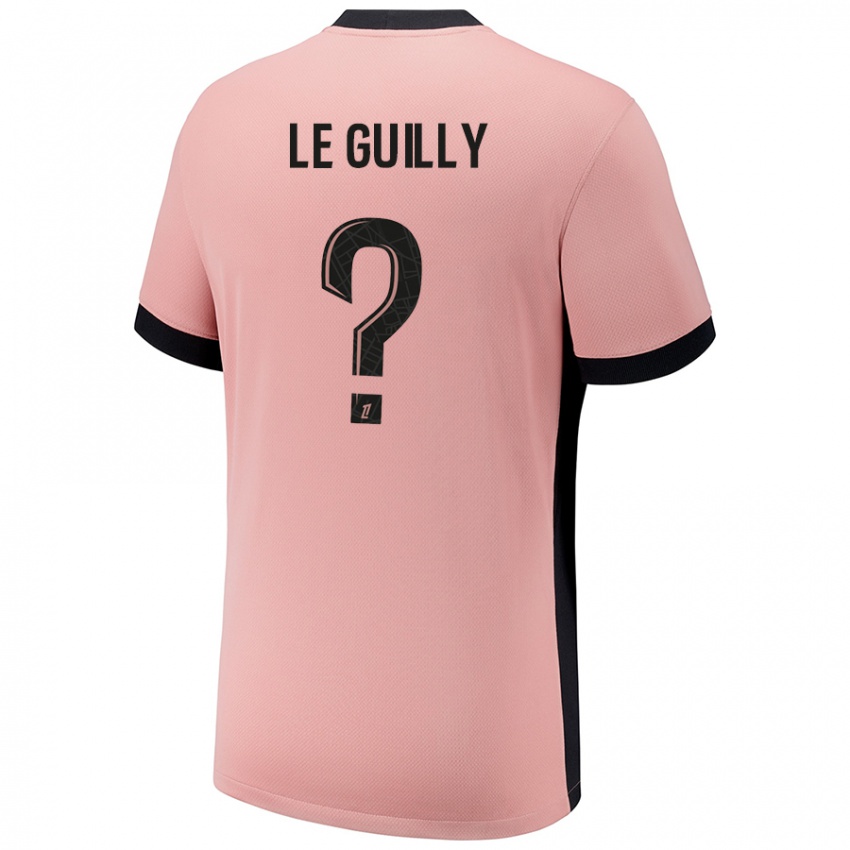 Niño Camiseta Eden Le Guilly #0 Rosa Óxido Equipación Tercera 2024/25 La Camisa