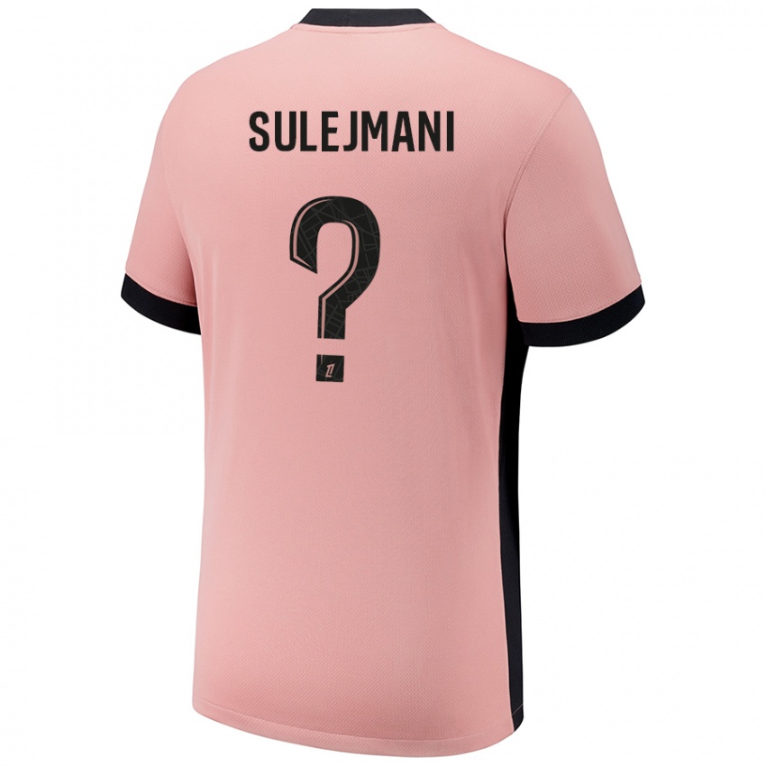 Niño Camiseta Lora Sulejmani #0 Rosa Óxido Equipación Tercera 2024/25 La Camisa