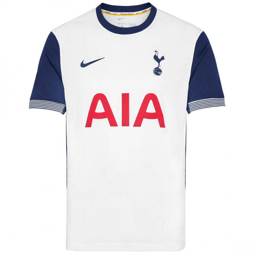 Hombre Camiseta Samual Archer #0 Blanco Azul 1ª Equipación 2024/25 La Camisa