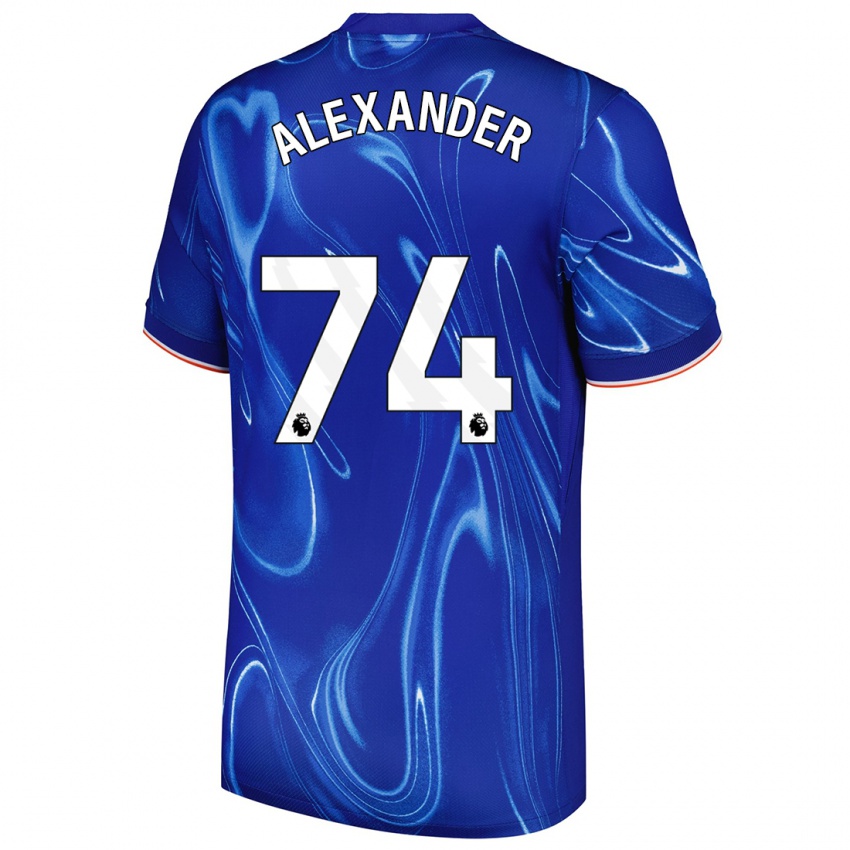 Hombre Camiseta Reiss Alexander Russell-Denny #74 Azul Blanco 1ª Equipación 2024/25 La Camisa