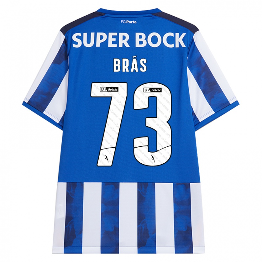 Hombre Camiseta Gabriel Brás #73 Azul Blanco 1ª Equipación 2024/25 La Camisa