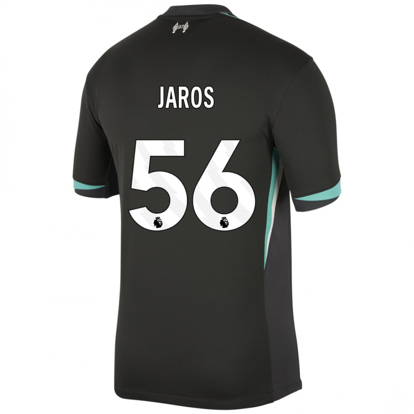 Hombre Camiseta Vitezslav Jaros #56 Negro Antracita Blanco 2ª Equipación 2024/25 La Camisa