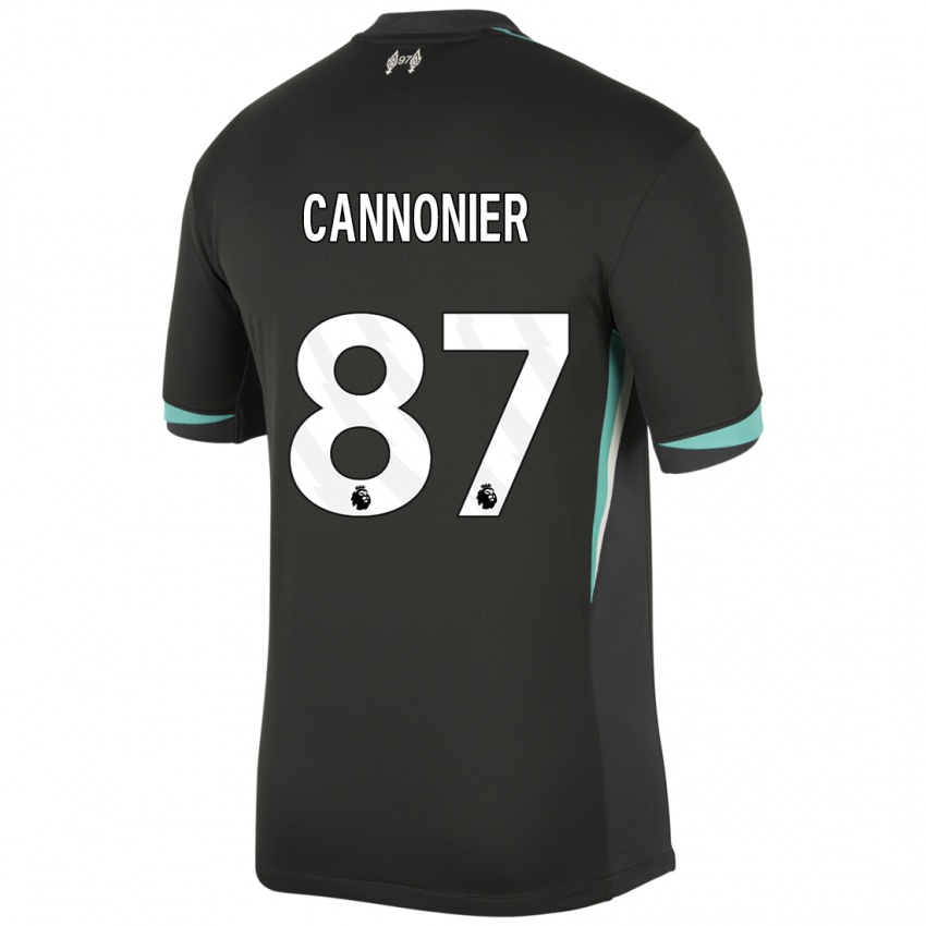 Hombre Camiseta Oakley Cannonier #87 Negro Antracita Blanco 2ª Equipación 2024/25 La Camisa