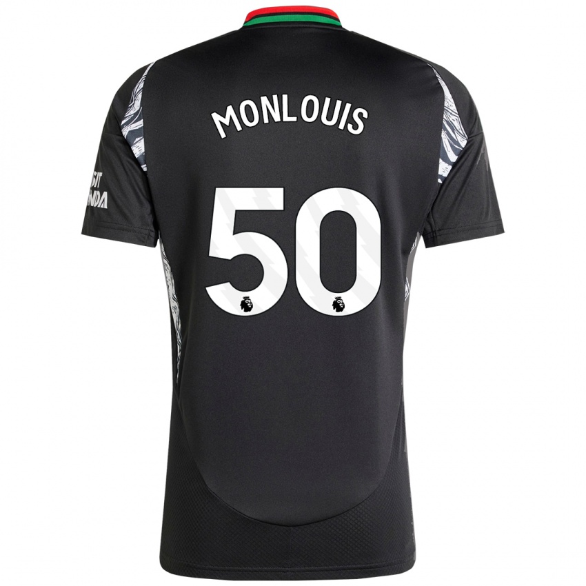 Hombre Camiseta Zane Monlouis #50 Negro 2ª Equipación 2024/25 La Camisa