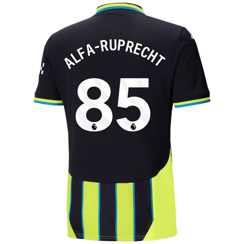 Hombre Camiseta Farid Alfa-Ruprecht #85 Azul Amarillo 2ª Equipación 2024/25 La Camisa