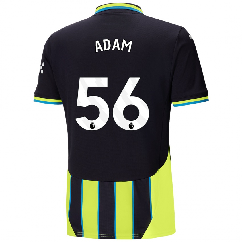 Hombre Camiseta Josh Adam #56 Azul Amarillo 2ª Equipación 2024/25 La Camisa