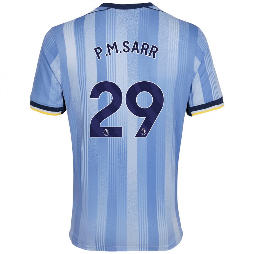 Hombre Camiseta Pape Matar Sarr #29 Azul Claro 2ª Equipación 2024/25 La Camisa