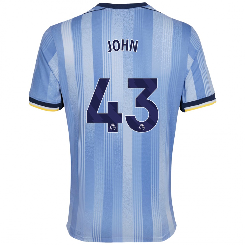 Hombre Camiseta Nile John #43 Azul Claro 2ª Equipación 2024/25 La Camisa