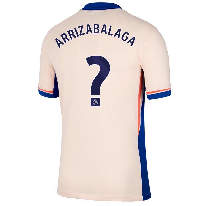 Hombre Camiseta Kepa Arrizabalaga #0 Beige Claro 2ª Equipación 2024/25 La Camisa