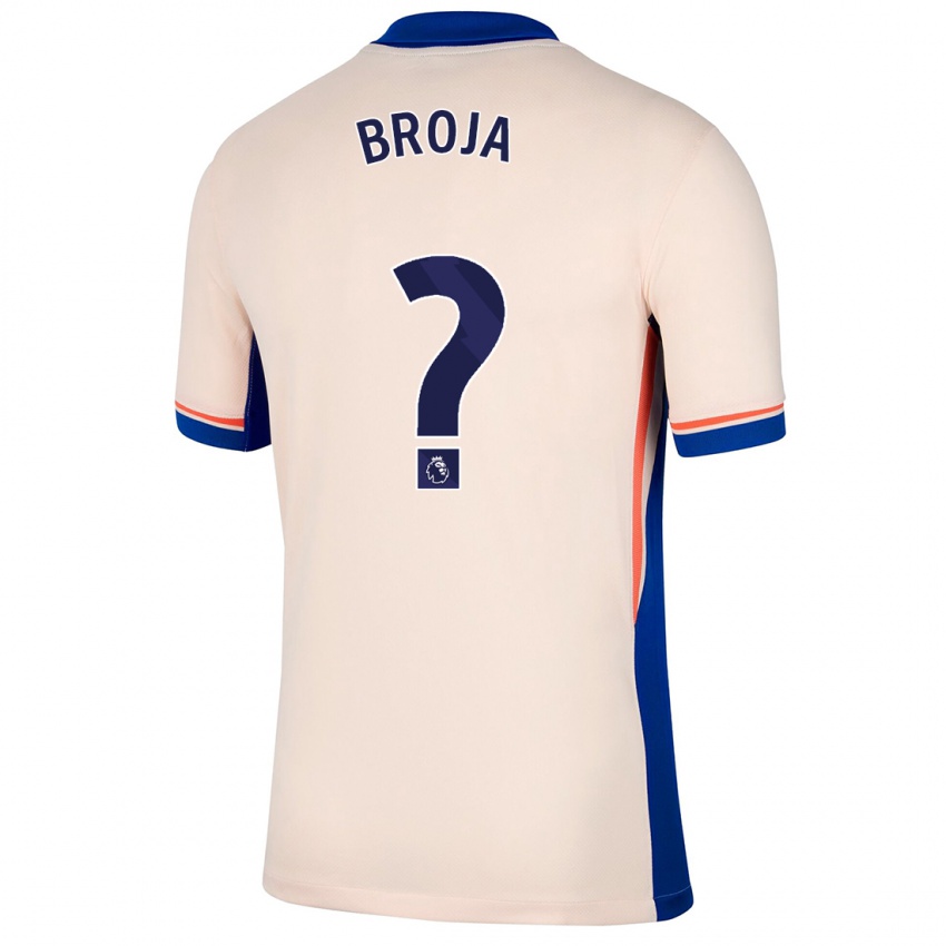 Hombre Camiseta Armando Broja #0 Beige Claro 2ª Equipación 2024/25 La Camisa