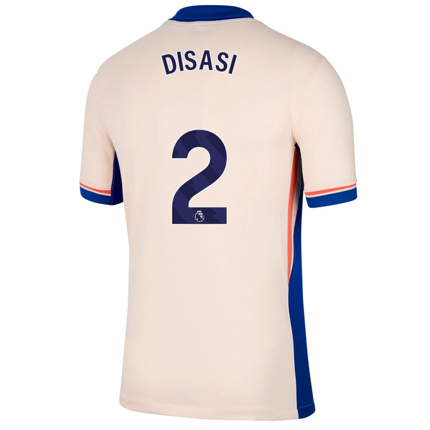 Hombre Camiseta Axel Disasi #2 Beige Claro 2ª Equipación 2024/25 La Camisa