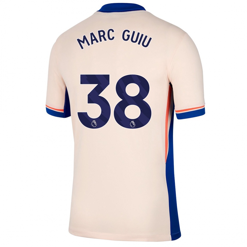 Hombre Camiseta Marc Guiu #38 Beige Claro 2ª Equipación 2024/25 La Camisa