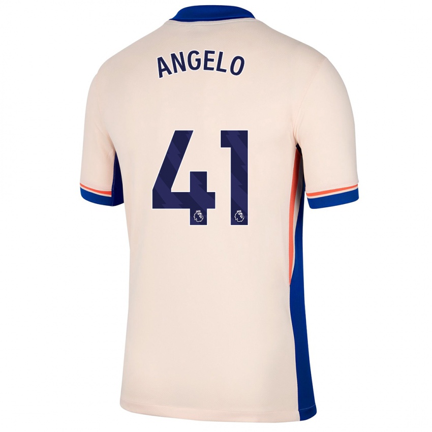 Hombre Camiseta Ângelo #41 Beige Claro 2ª Equipación 2024/25 La Camisa