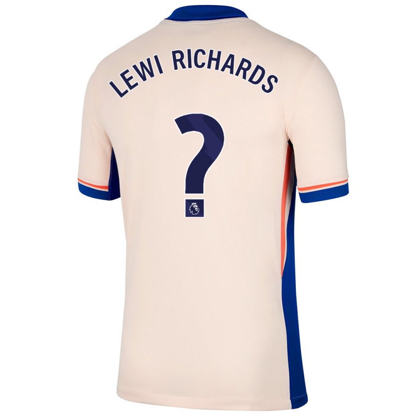 Hombre Camiseta Lewi Richards #0 Beige Claro 2ª Equipación 2024/25 La Camisa