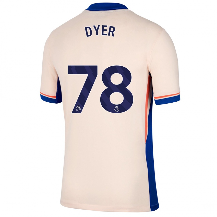 Hombre Camiseta Kiano Dyer #78 Beige Claro 2ª Equipación 2024/25 La Camisa