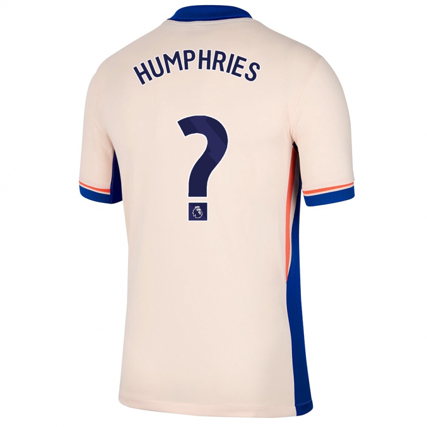 Hombre Camiseta Greta Humphries #0 Beige Claro 2ª Equipación 2024/25 La Camisa