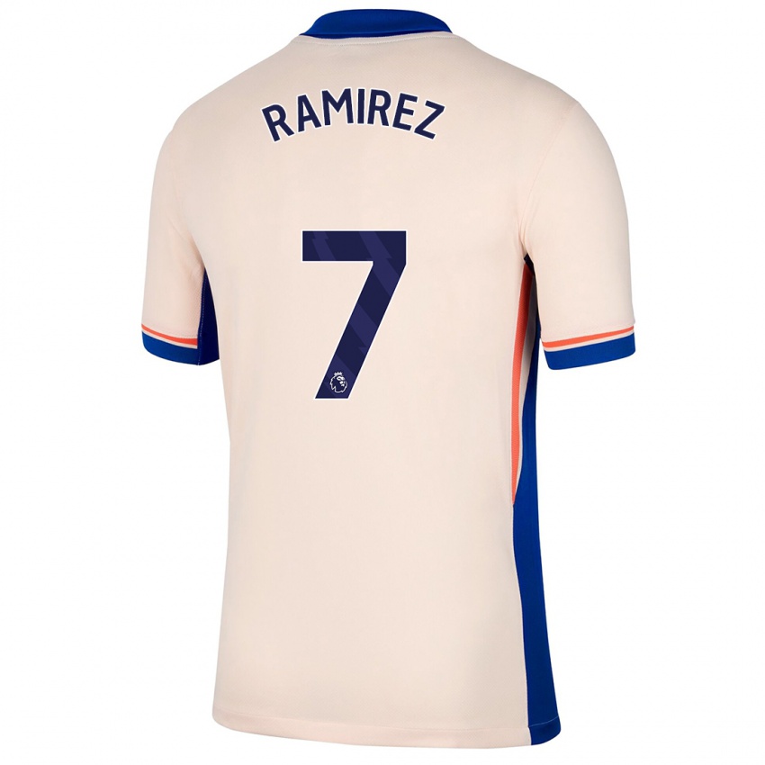 Hombre Camiseta Mayra Ramírez #7 Beige Claro 2ª Equipación 2024/25 La Camisa