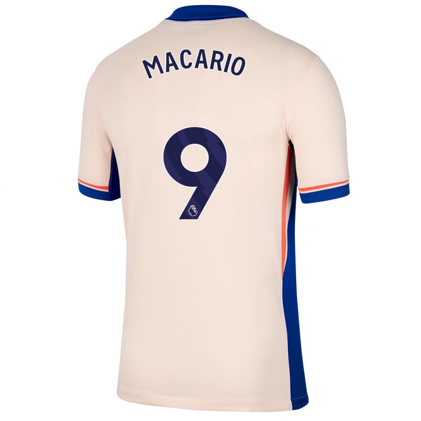 Hombre Camiseta Catarina Macario #9 Beige Claro 2ª Equipación 2024/25 La Camisa