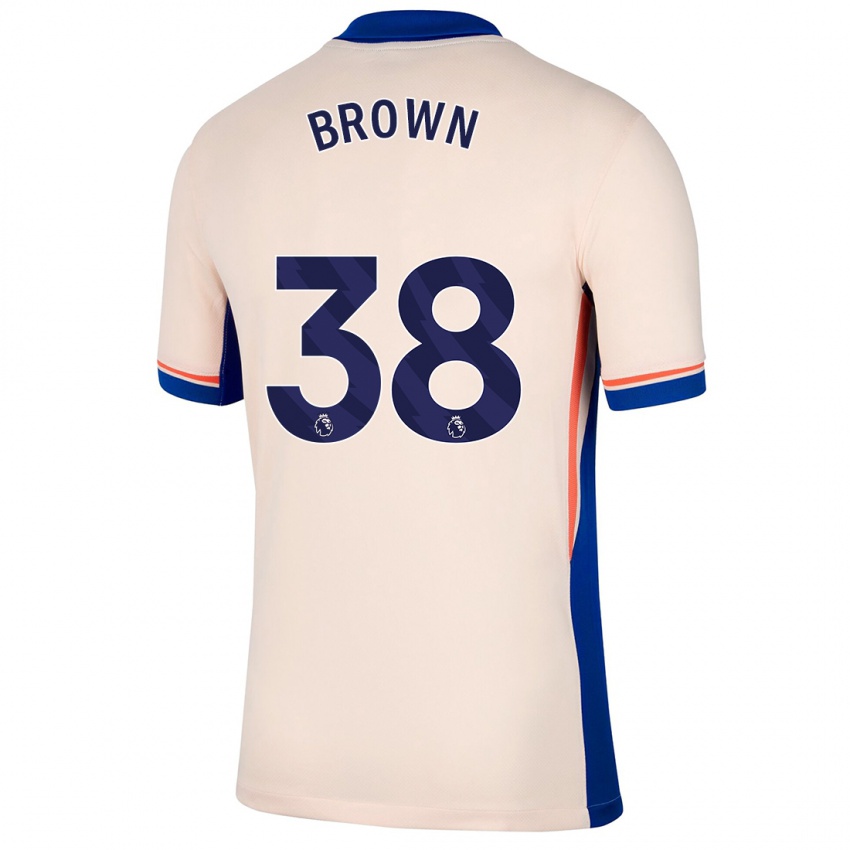 Hombre Camiseta Cerys Brown #38 Beige Claro 2ª Equipación 2024/25 La Camisa