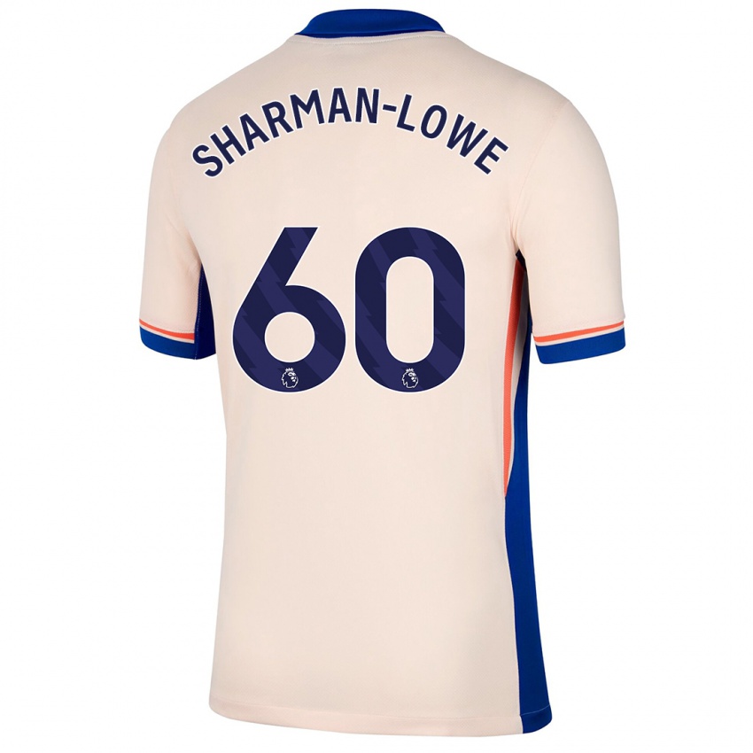 Hombre Camiseta Teddy Sharman-Lowe #60 Beige Claro 2ª Equipación 2024/25 La Camisa