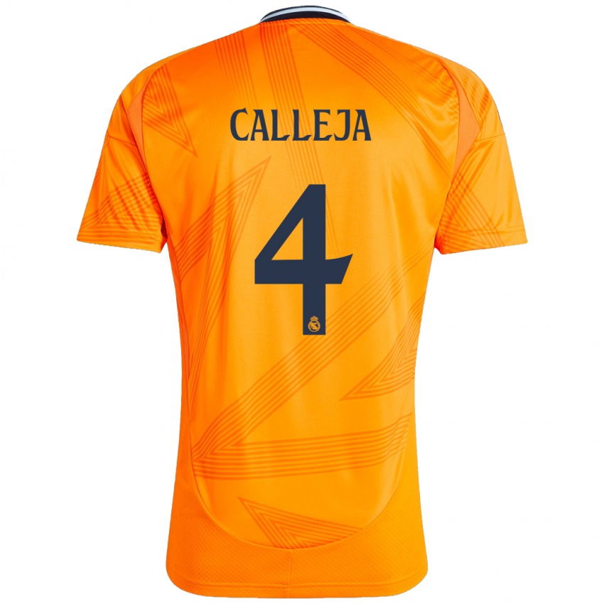 Hombre Camiseta Jaime Calleja #4 Naranja 2ª Equipación 2024/25 La Camisa