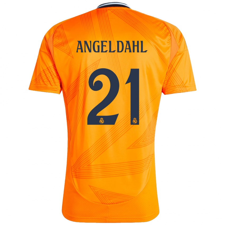 Hombre Camiseta Filippa Angeldahl #21 Naranja 2ª Equipación 2024/25 La Camisa