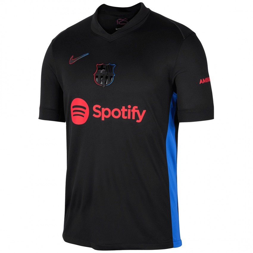 Hombre Camiseta Edu Sánchez #16 Negro Rojo 2ª Equipación 2024/25 La Camisa