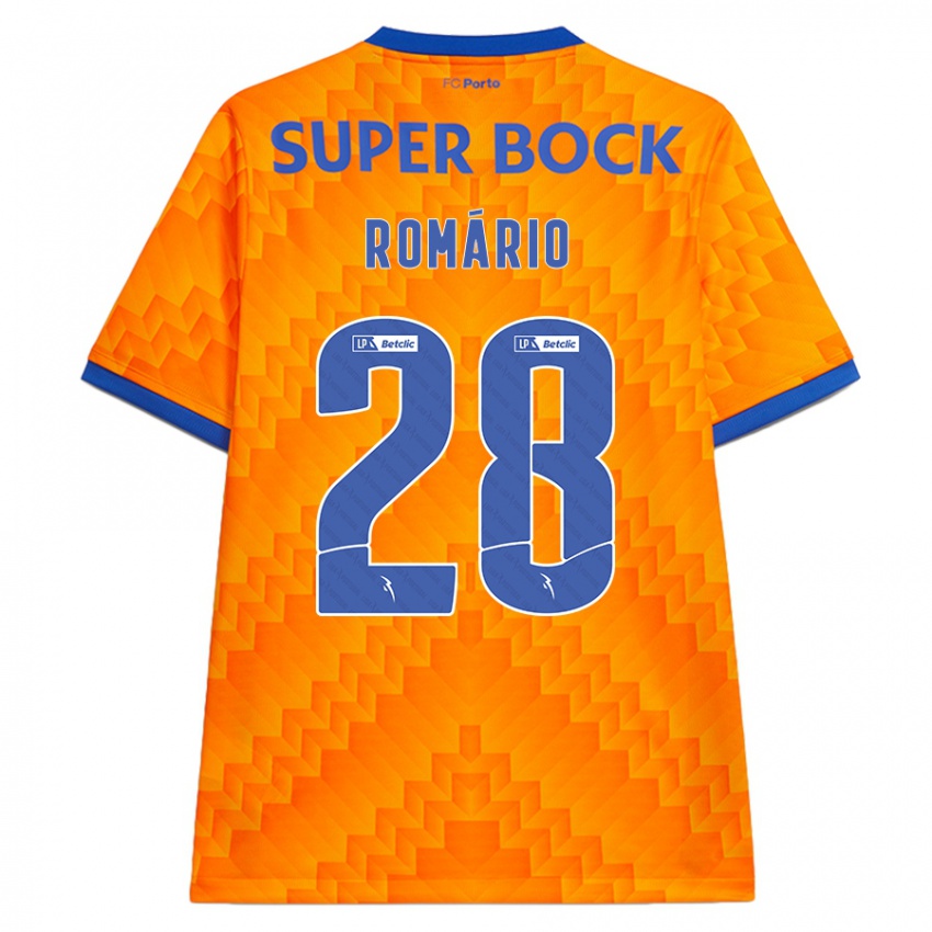 Hombre Camiseta Romario Baro #28 Naranja 2ª Equipación 2024/25 La Camisa