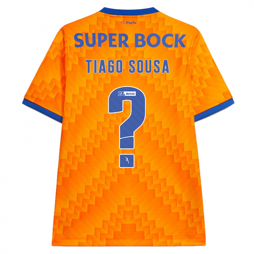 Hombre Camiseta Tiago Sousa #0 Naranja 2ª Equipación 2024/25 La Camisa