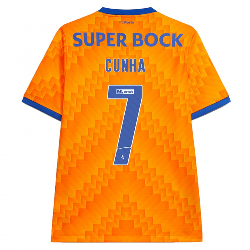 Hombre Camiseta Duarte Cunha #7 Naranja 2ª Equipación 2024/25 La Camisa