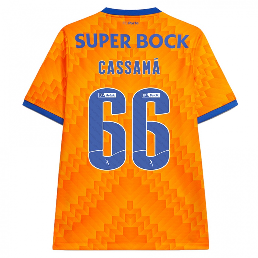 Hombre Camiseta Adramane Cassamá #66 Naranja 2ª Equipación 2024/25 La Camisa