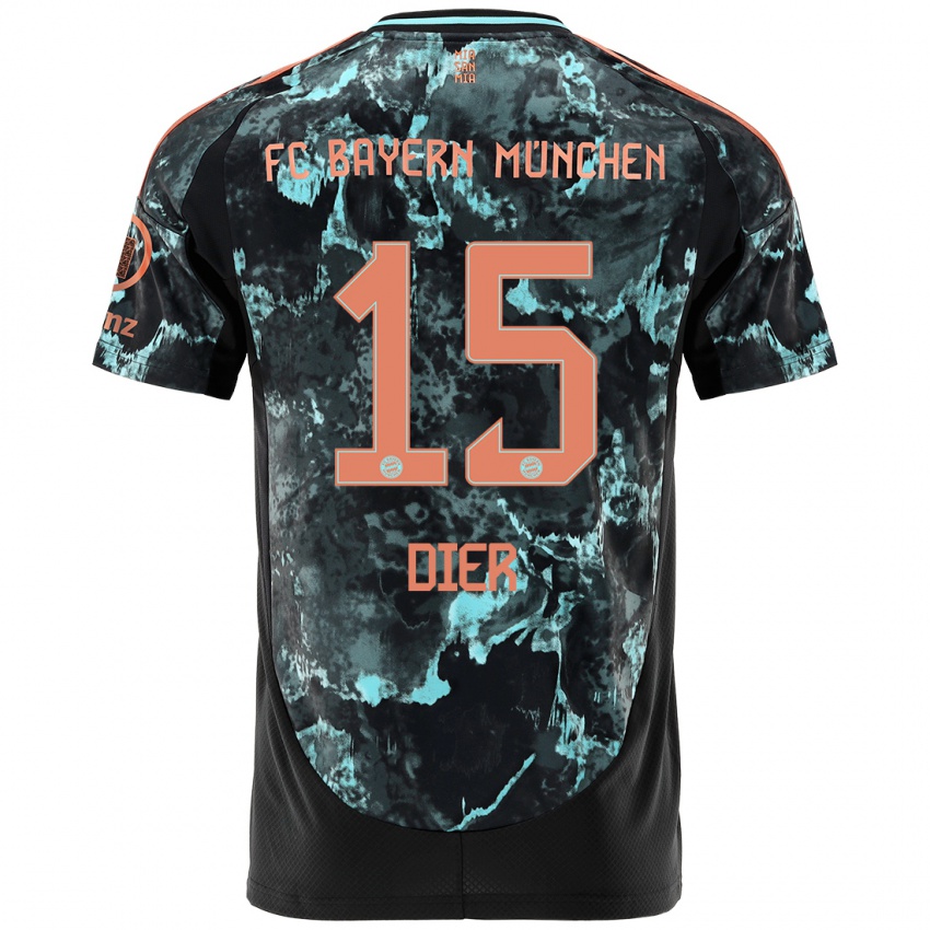 Hombre Camiseta Eric Dier #15 Negro 2ª Equipación 2024/25 La Camisa