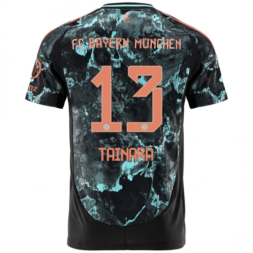 Hombre Camiseta Tainara #13 Negro 2ª Equipación 2024/25 La Camisa