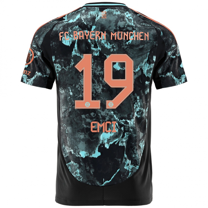 Hombre Camiseta Ben Emci #19 Negro 2ª Equipación 2024/25 La Camisa