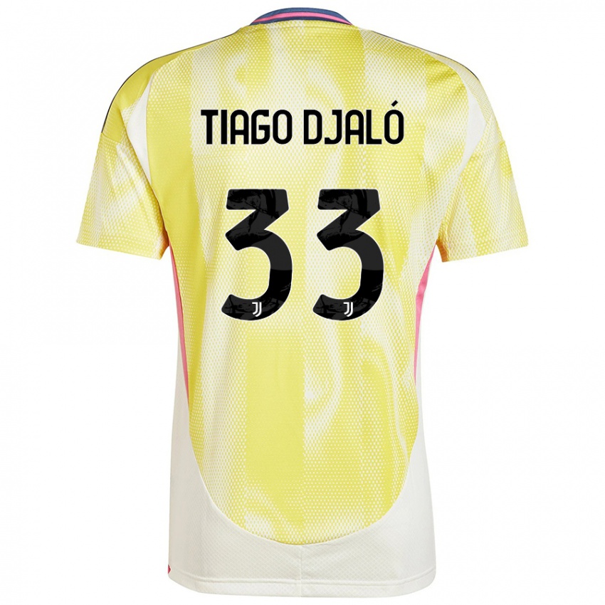 Hombre Camiseta Tiago Djalo #33 Amarillo Solar 2ª Equipación 2024/25 La Camisa