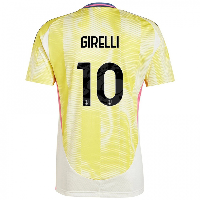 Hombre Camiseta Cristiana Girelli #10 Amarillo Solar 2ª Equipación 2024/25 La Camisa