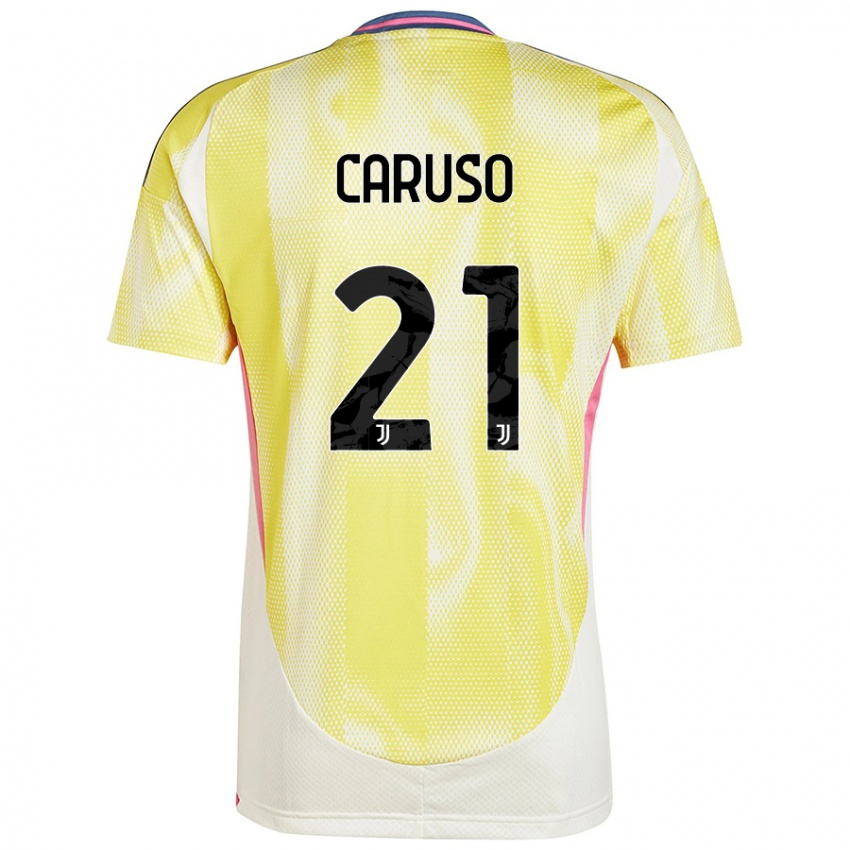 Hombre Camiseta Arianna Caruso #21 Amarillo Solar 2ª Equipación 2024/25 La Camisa