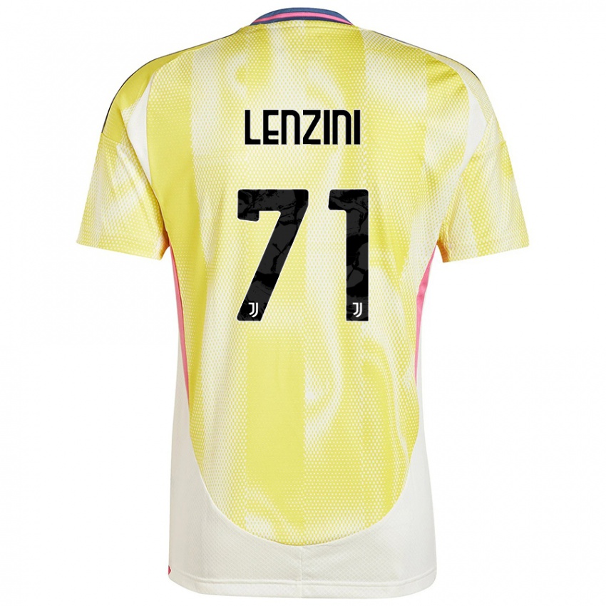 Hombre Camiseta Martina Lenzini #71 Amarillo Solar 2ª Equipación 2024/25 La Camisa