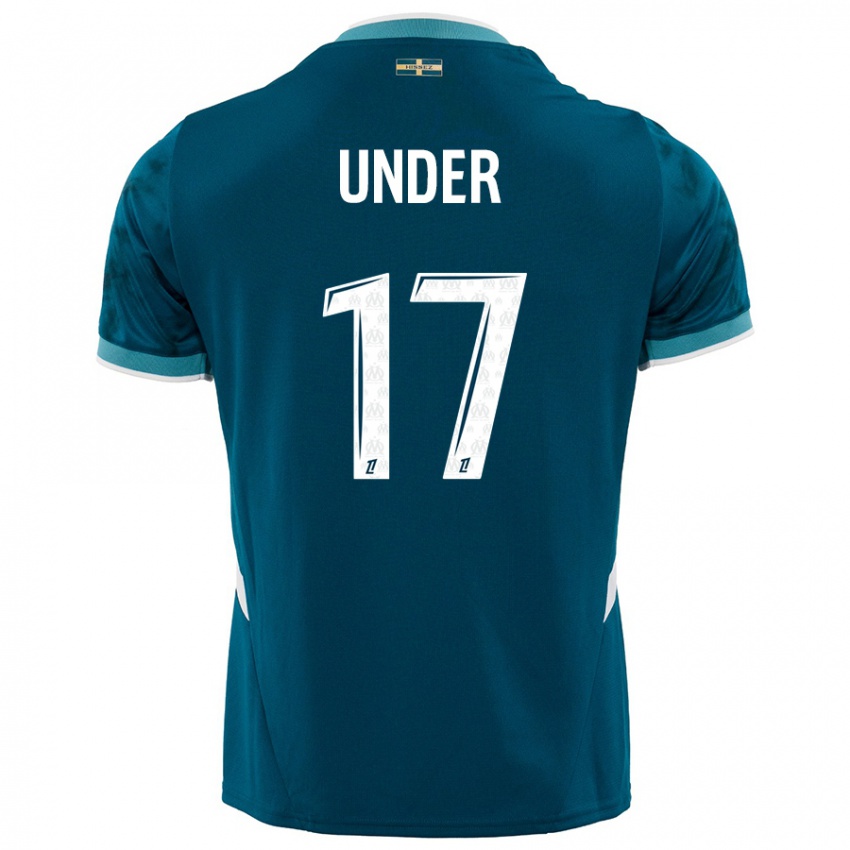 Hombre Camiseta Cengiz Under #17 Azul Turquesa 2ª Equipación 2024/25 La Camisa