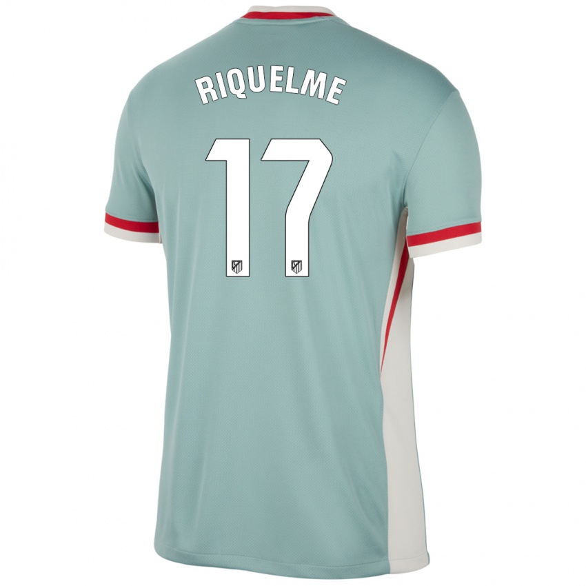 Hombre Camiseta Rodrigo Riquelme #17 Beige Claro Azul 2ª Equipación 2024/25 La Camisa