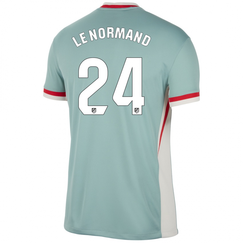 Hombre Camiseta Robin Le Normand #24 Beige Claro Azul 2ª Equipación 2024/25 La Camisa