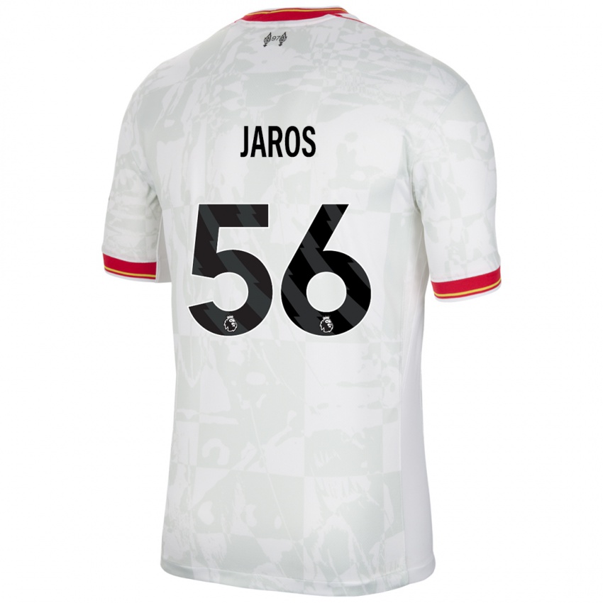 Hombre Camiseta Vitezslav Jaros #56 Blanco Rojo Negro Equipación Tercera 2024/25 La Camisa